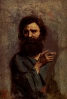 Corot, Jean-Baptiste-Camille - Head Of Bearded Man (A Study For The Baptism Of Christ)